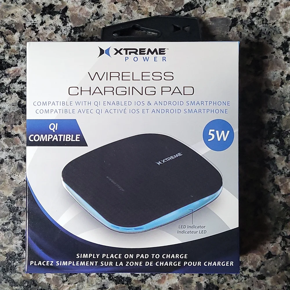 XTREME Power Wireless Charging Pad 5W, Q1 compatible new for IOS & Android box